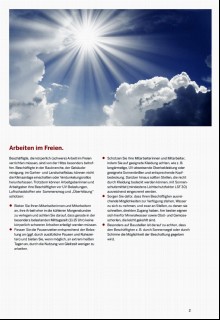 Vorschaubild Vorschaubild 3: Arbeitsschutz im Hochsommer.