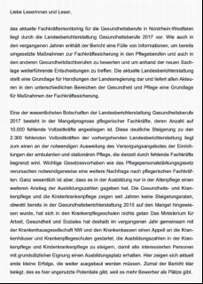 Vorschaubild Vorschaubild 3: Landesberichterstattung Gesundheitsberufe Nordrhein-Westfalen 2017.