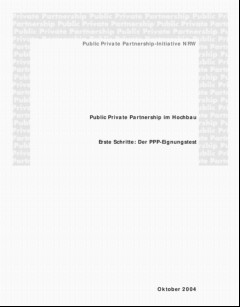 Vorschaubild 2: Leitfaden der PPP-Initiative: PPP-Eignungstest